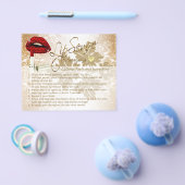 赤水玉模様リップ指示フライヤー – 金ゴールド チラシ (シングル)