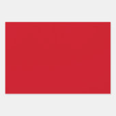 赤水玉模様幅ストライプのと無地の ラッピングペーパーシート (正面3)