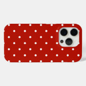 赤水玉模様 Case-Mate iPhoneケース (裏面 (横))