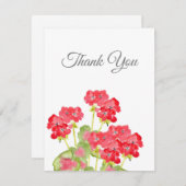 赤水色ゲラニウム2 サンキューカード (正面/裏面)