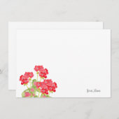 赤水色ゲラニウム2 ノートカード (正面/裏面)