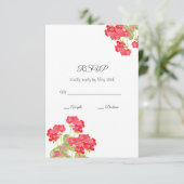 赤水色ゲラニウム2 出欠カード (スタンド正面)