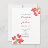 赤水色ゲラニウム2 招待状 (正面)