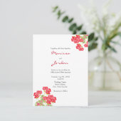 赤水色ゲラニウム2 招待状 (スタンド正面)