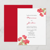 赤水色ゲラニウム2 招待状 (正面/裏面)