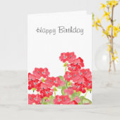 赤水色ゲラニウム カード (黄色い花)