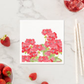 赤水色ゲラニウム スタンダードカクテルナプキン (インサイチュ)