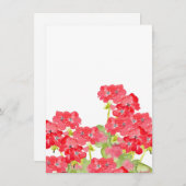 赤水色ゲラニウム ノートカード (正面/裏面)