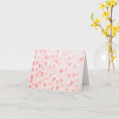 赤水色ハート カード (黄色い花)