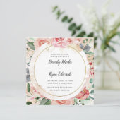 赤水色バラ結婚ズ 招待状 (スタンド正面)