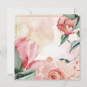 赤水色バラ結婚ズ 招待状 (裏面)