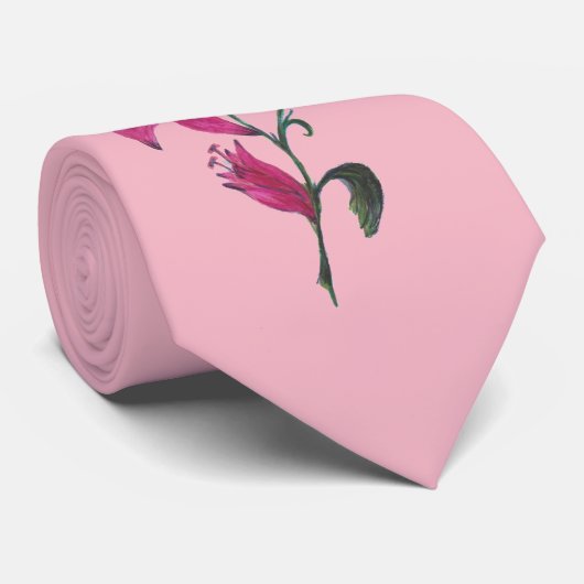 赤水色リリーネックタイ ネクタイ (ロール)