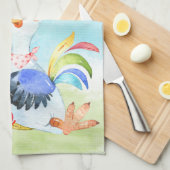 赤水色小鶏 キッチンタオル (四つ折り)