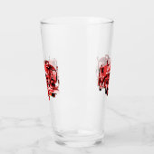 赤油絵を描消防車 タンブラーグラス (左)