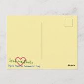 赤流の明るい葉書 ポストカード (裏面)