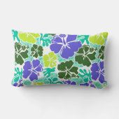 赤海ハワイアンハイビスカストロピカルフローラアロハ ランバークッション (裏面)