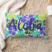 赤海ハワイアンハイビスカストロピカルフローラアロハ ランバークッション (ブランケット)