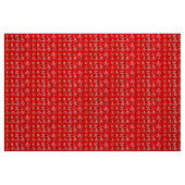 赤海賊旗のスカル、十字骨、剣 ファブリック (ファットクウォーター)