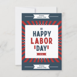 赤海軍と白モダン色労働者の日 招待状