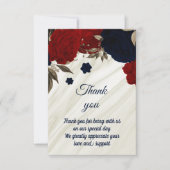 赤海軍フローラ大理石 サンキューカード (正面)