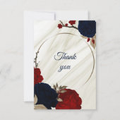 赤海軍フローラ大理石 サンキューカード (正面)