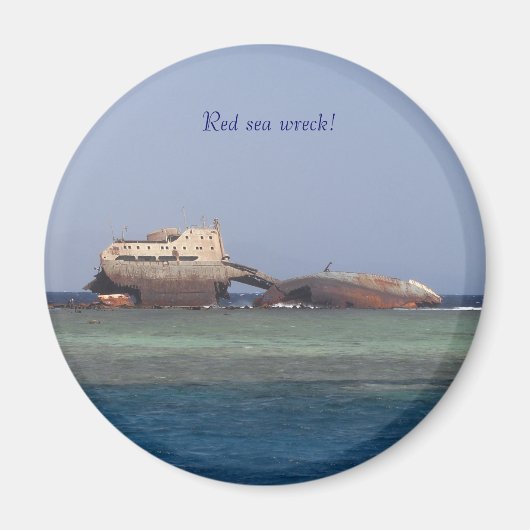 赤海難破船。 マグネット (正面)