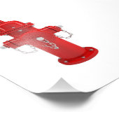 赤消火栓 フォトプリント            (角)