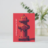 赤消火栓 ポストカード (スタンド正面)
