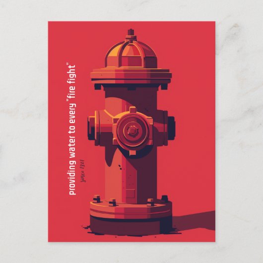 赤消火栓 ポストカード (正面)