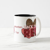 赤消防士の背中 ツートーンマグカップ (正面右)