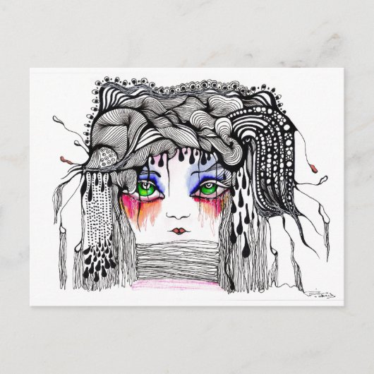 赤涙の少女 ポストカード (正面)