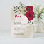 赤淡い色の黄結婚花 エンクロージャーカード (スタンド正面)