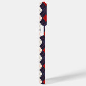 赤深い紫アーガイル模様 Case-Mate iPhoneケース (裏面 / 右)