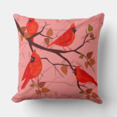 赤深紅色枕 クッション (正面)