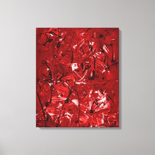 赤混沌 キャンバスプリント (正面)