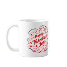 赤渦巻形のバレンタインデー