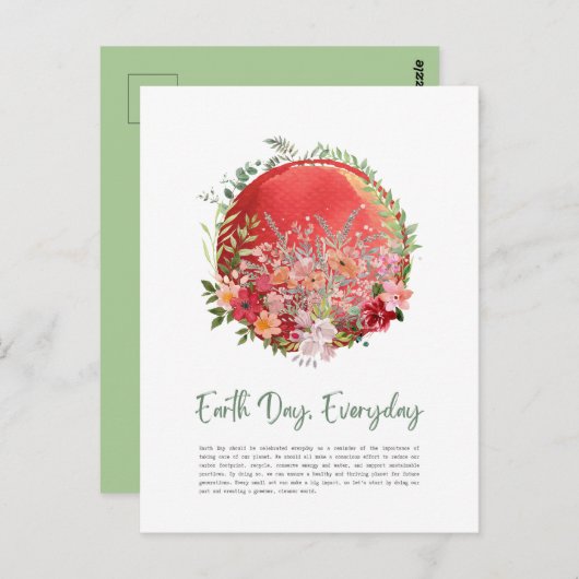 赤温土日連日はがき ポストカード (正面/裏面)