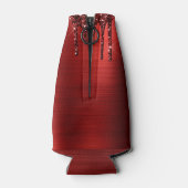 赤滴型ガーリーグリッターブラシ金属モノグラム ボトルクーラー (裏面)