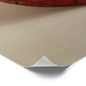 赤漆牡丹飾入り1426年～27年 ポスター (角)