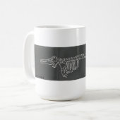 赤潮のシャチそして影響 コーヒーマグカップ (正面左)