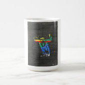 赤潮の頂点に達された鵜及び影響を倍増して下さい コーヒーマグカップ (中央)