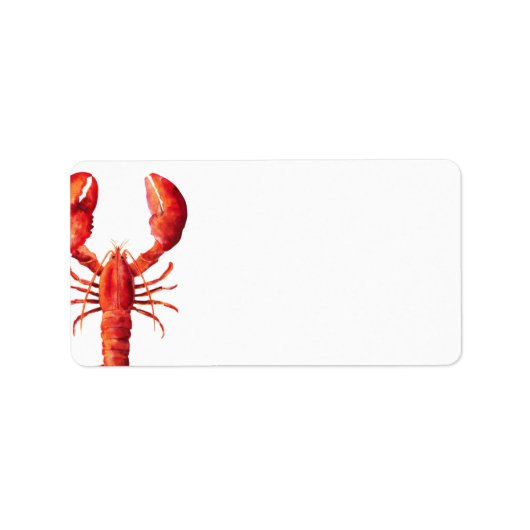 赤潮 |ロブスターをテーマにしたア空白のドレス ラベル (正面)