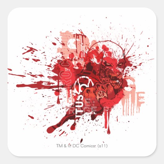 赤灯兵団コラージュ スクエアシール (正面)