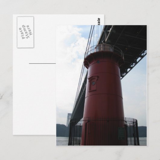 赤灯台はがき ポストカード (正面/裏面)