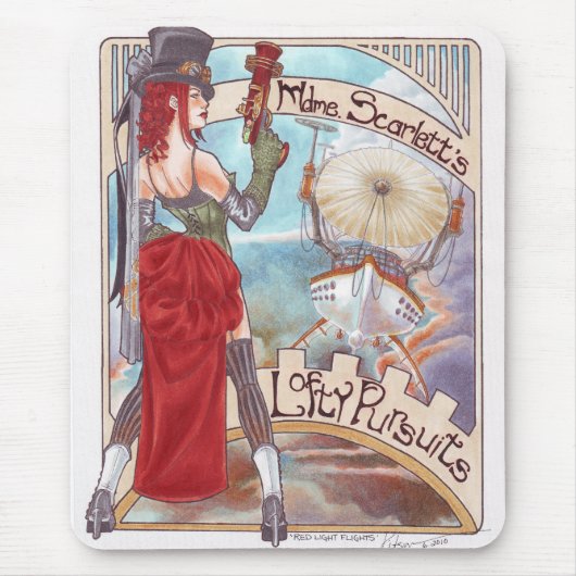 赤灯飛行mousepad マウスパッド (正面)