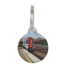 赤灰色の列車 ペット　ネームタグ