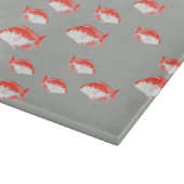 赤灰色の魚 カッティングボード (角)
