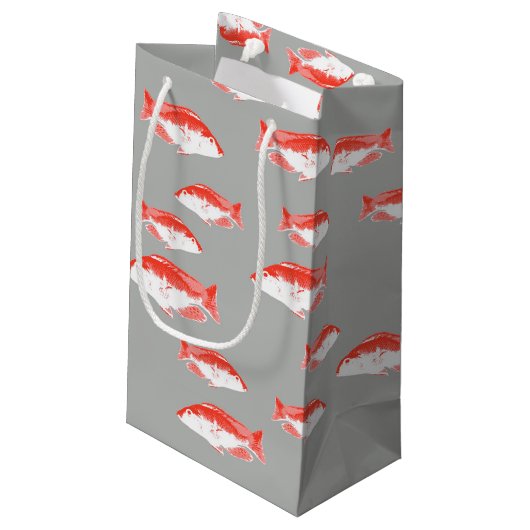 赤灰色の魚 スモールペーパーバッグ (裏面アングル)