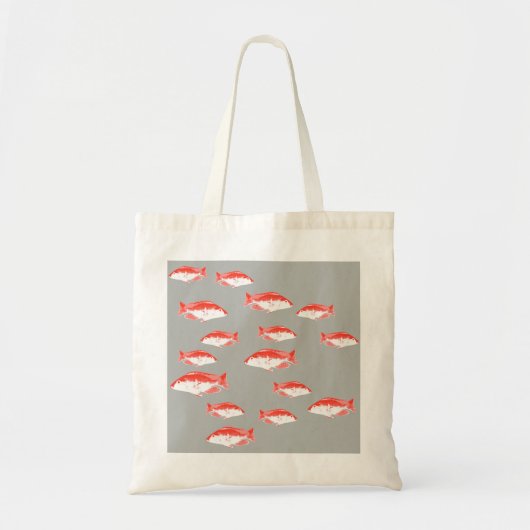 赤灰色の魚 トートバッグ (正面)