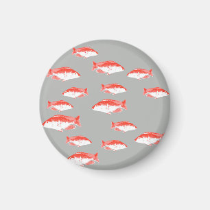 赤灰色の魚 マグネット
